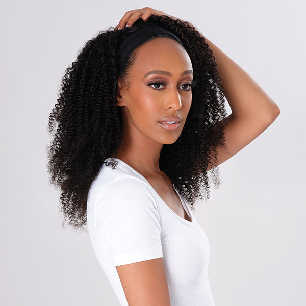 Kinky Curly Headband Wig