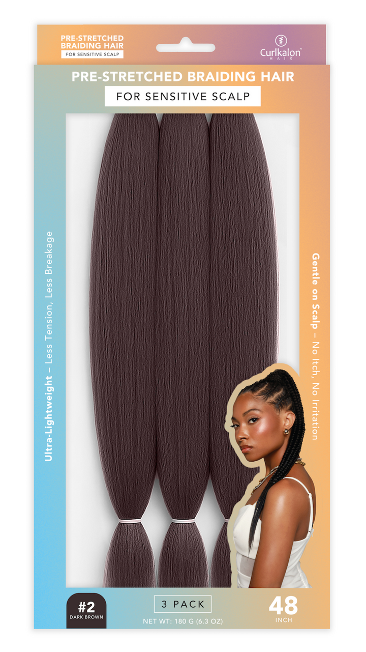 48" Pre-Stretched Braid Hair for Sensitive Scalp