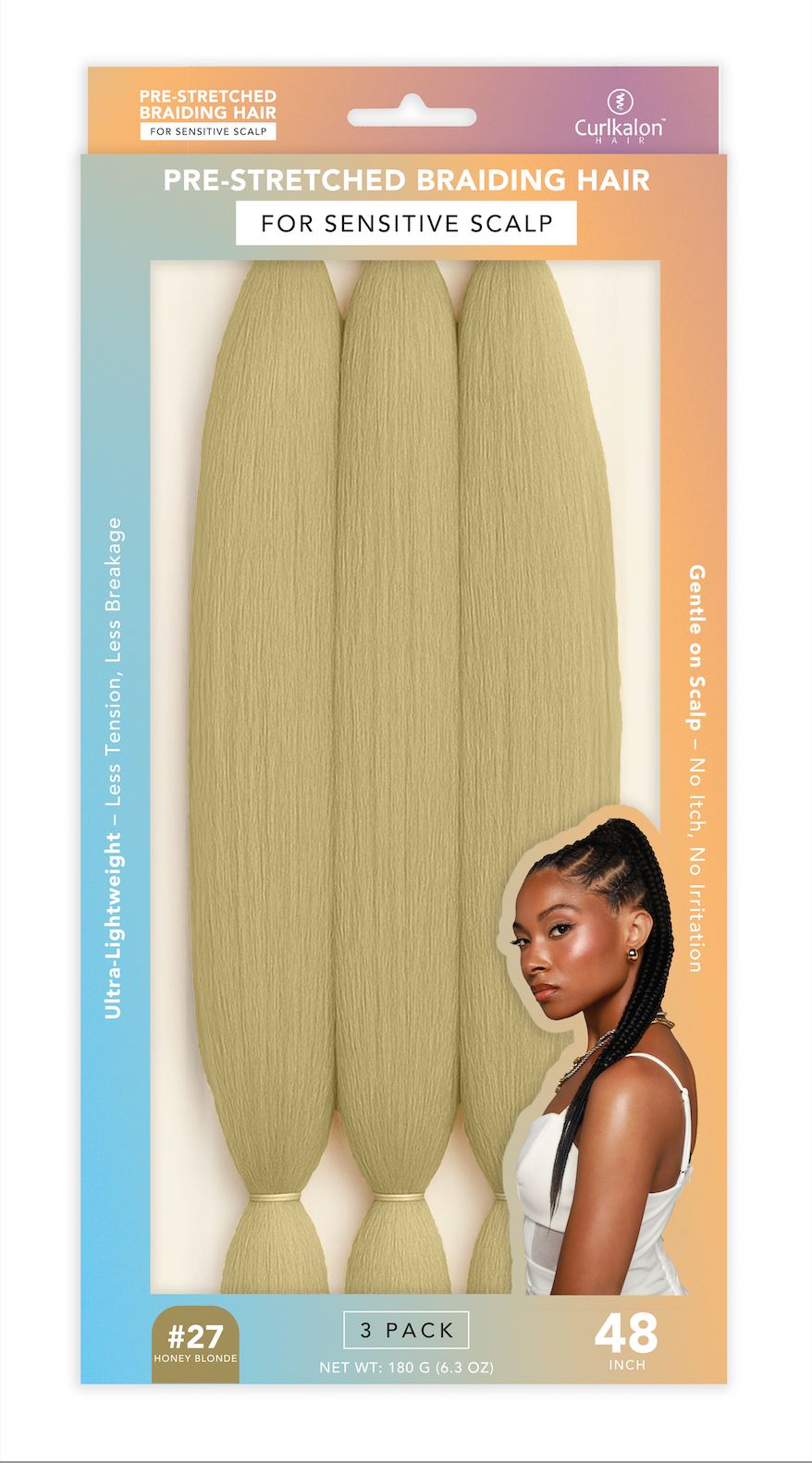 48" Pre-Stretched Braid Hair for Sensitive Scalp