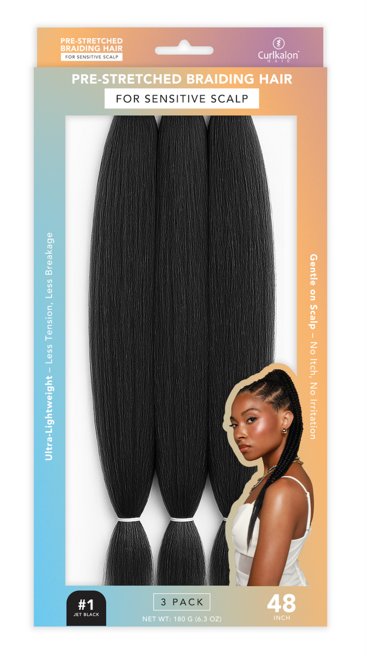 48" Pre-Stretched Braid Hair for Sensitive Scalp