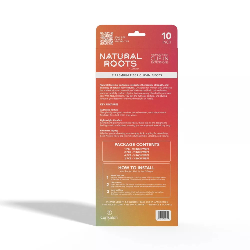 Kinky Curly 10" Clip-In Hair Extensions