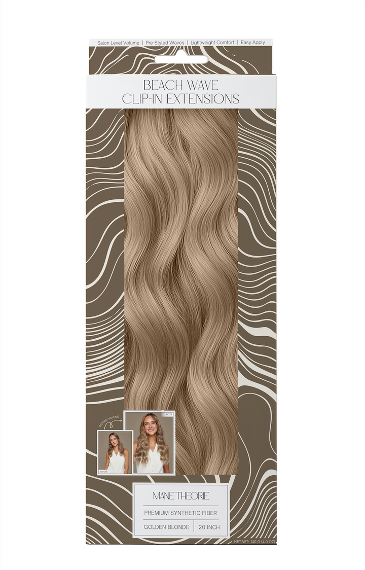 Mane Theorie 20" Beach Wave Clip-ins