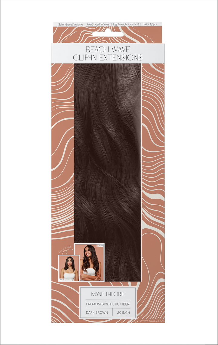 Mane Theorie 20" Beach Wave Clip-ins