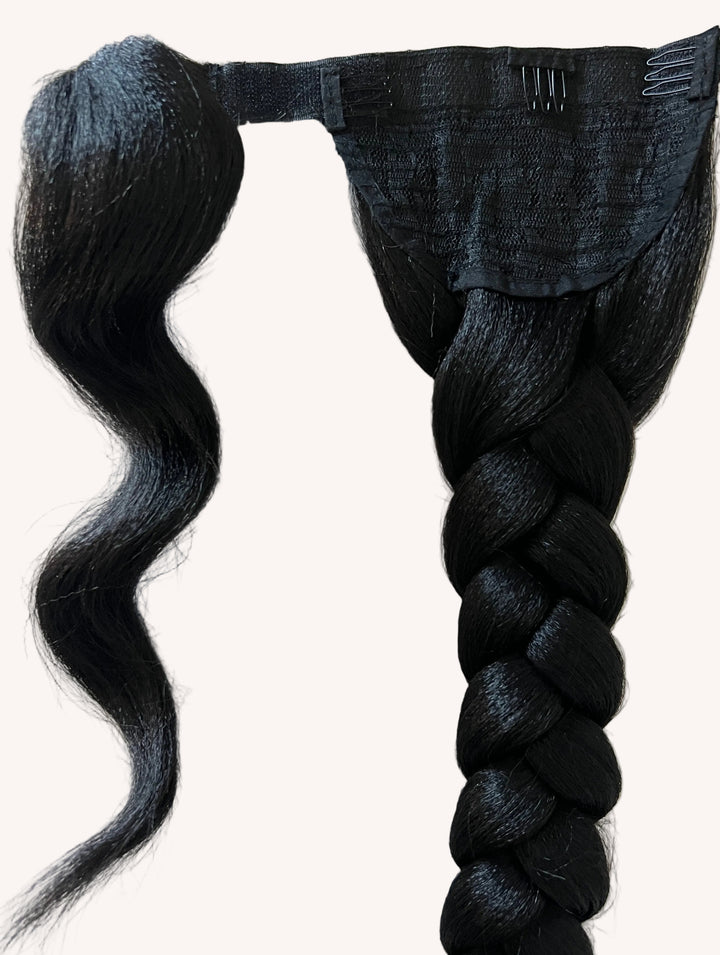 Wrap Braided Ponytail 22"