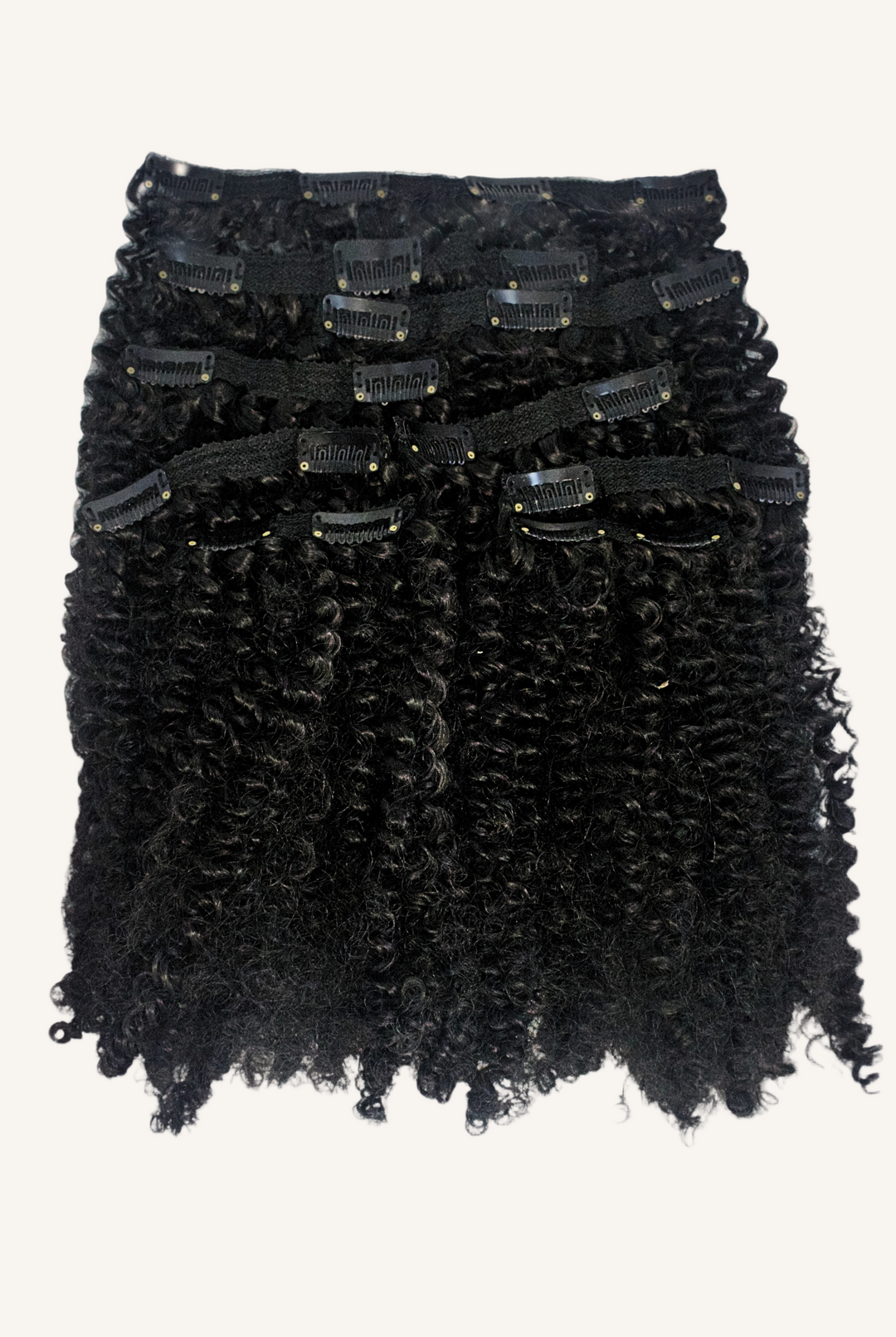 Kinky Curly 10" Clip-In Hair Extensions